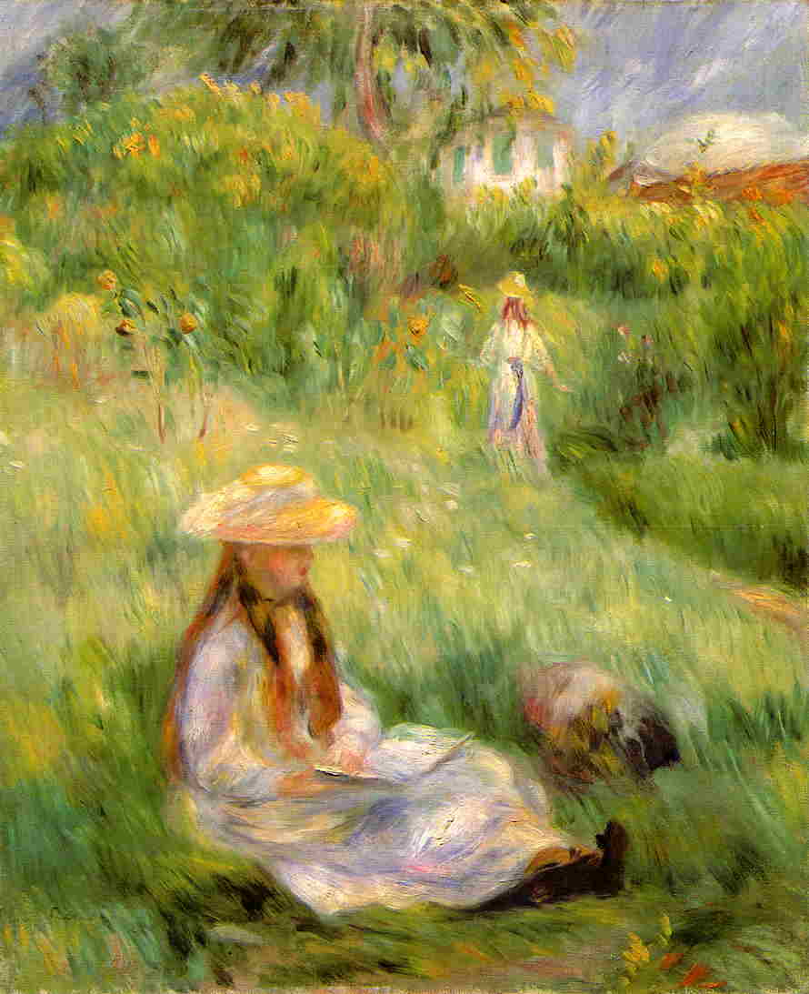 Young girl in the garden at Mezy 1891
